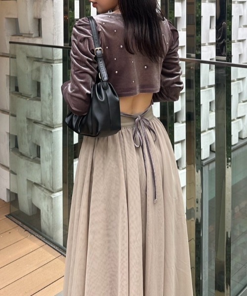 rienda(リエンダ)の「リバーシブルチュールスカート(スカート・レディース・ブラック/ブルー/ベージュ・SMALL/MEDIUM)」の22枚目の写真