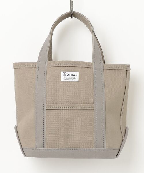 ORCIVAL（オーシバル）の「ORCIVAL/オーシバル　トートバッグS　ソリッド　TOTE BAG S SOLID　OR-H0285 KWC（トートバッグ・レディース・チョコ/スカイブルー/ライトグレー/チャコールグレー/ターコイズブルー/オレンジ/オレンジ系その他/ロイヤルブルー/ライトグレー系1・FREE）」の3枚目の写真