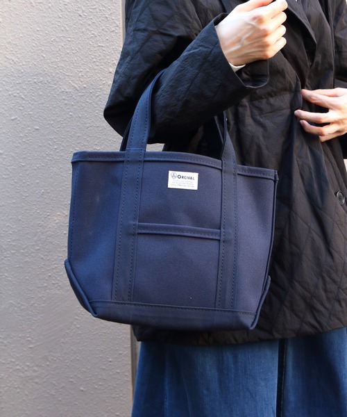 ORCIVAL(オーシバル)の「ORCIVAL/オーシバル トートバッグS ソリッド TOTE BAG S SOLID OR-H0285 KWC(トートバッグ・レディース・チョコ/スカイブルー/ライトグレー/チャコールグレー/ターコイズブルー/オレンジ/オレンジ系その他/ロイヤルブルー/ライトグレー系1/ネイビー・FREE)」の6枚目の写真