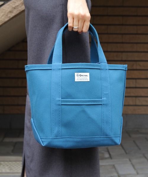 ORCIVAL(オーシバル)の「ORCIVAL/オーシバル トートバッグS ソリッド TOTE BAG S SOLID OR-H0285 KWC(トートバッグ・レディース・チョコ/スカイブルー/ライトグレー/チャコールグレー/ターコイズブルー/オレンジ/オレンジ系その他/ロイヤルブルー・FREE)」の4枚目の写真