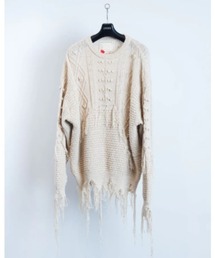 SEVESKIG | SEVESKIG/セブシグ/Melting Cable Knit Pullover(ニット/セーター)