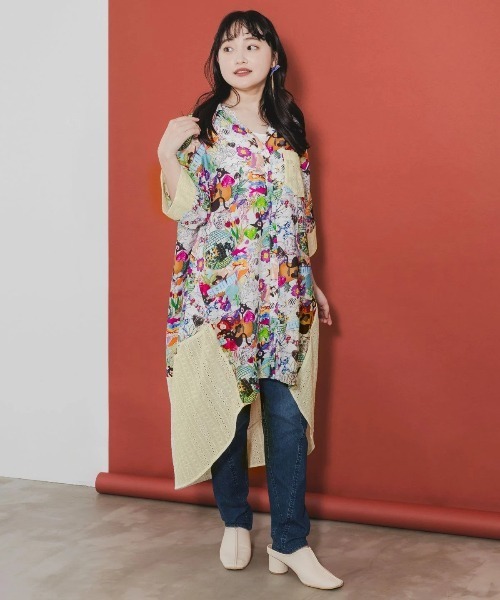 ScoLar(スカラー)の「ScoLar/スカラー パッチワーク刺繍レースOP(ワンピース・レディース・その他1/その他2・FREE)」の2枚目の写真