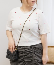 ハート刺繍プルオーバー
