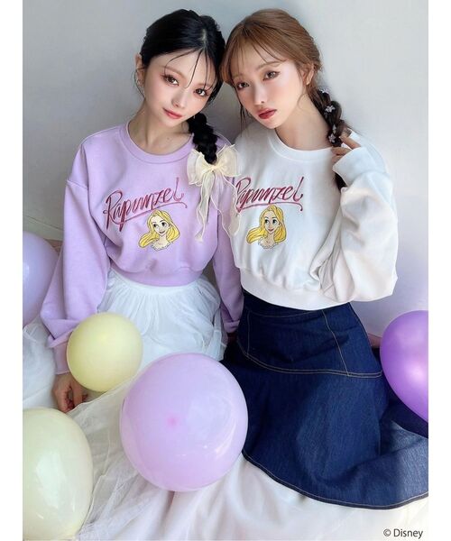 ディズニーコレクション】クロップドルーズスウェット（スウェット
