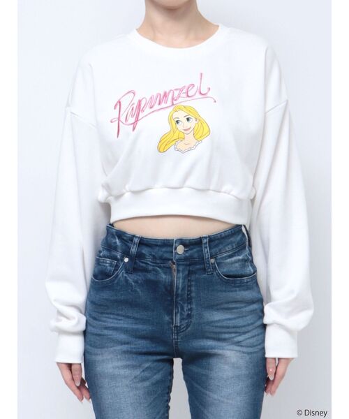 RESEXXY（リゼクシー）の「【ディズニーコレクション】クロップドルーズスウェット（スウェット・レディース・ホワイト/ラベンダー・FREE）」の11枚目の写真