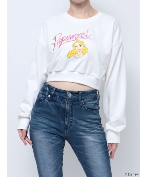 RESEXXY（リゼクシー）の「【ディズニーコレクション】クロップドルーズスウェット（スウェット・レディース・ホワイト/ラベンダー・FREE）」の21枚目の写真