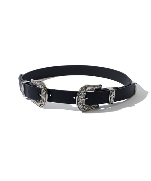 WHO'S WHO gallery（フーズフーギャラリー）の「ダブルバックルベルト（ベルト・レディース・クリア/ブラック・FREE）」の13枚目の写真