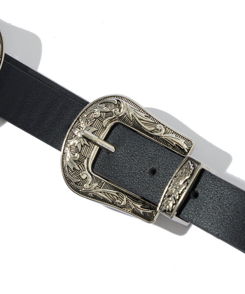 WHO'S WHO gallery（フーズフーギャラリー）の「ダブルバックルベルト（ベルト・レディース・クリア/ブラック・FREE）」の15枚目の写真