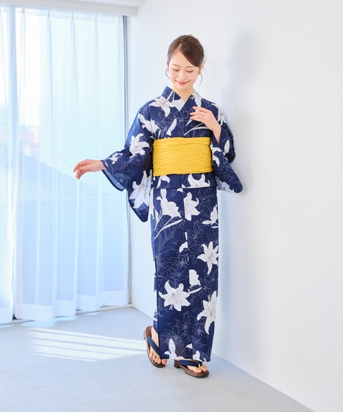 セール】1人で着られる セパレート浴衣 3点セット（セパレート