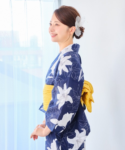 【1人で着られる】セパレート浴衣 UNCOCON 浴衣 1人で着られる セパレート浴衣 3点セット