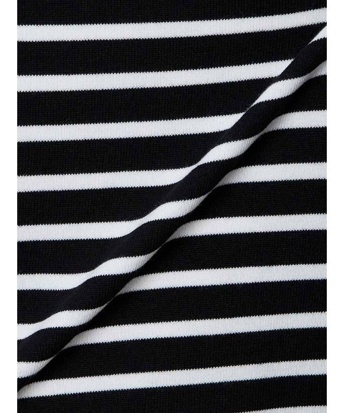 Perfect Suit FActory(パーフェクトスーツファクトリー)の「【洗える】オータムマリン 配色ボーダーニット オフホワイト/ブラック/ブラウン(ニット/セーター・レディース・ブラック/オフホワイト/ブラウン・S/M/L)」の6枚目の写真