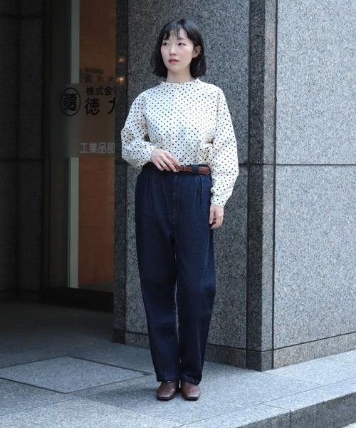A*Y様 未使用品　ブロカントBrocante 綾織りデニム ポッシュブトンジレ brocante-38-241c_1.jpg