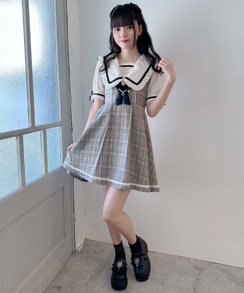 ROJITA(ロジータ)の「セーラー風ワンピース(ワンピース・レディース・ベージュ/ピンク/ブラック・FREE)」の15枚目の写真