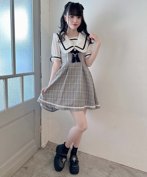 ROJITA(ロジータ)の「セーラー風ワンピース(ワンピース・レディース・ベージュ/ピンク/ブラック・FREE)」の20枚目の写真
