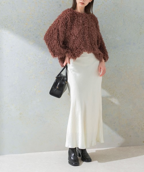 URBAN RESEARCH ROSSO WOMEN（アーバンリサーチ　ロッソ）の「サテンバイアススカート（スカート・レディース・アイボリー/ピンク系その他・FREE）」の5枚目の写真