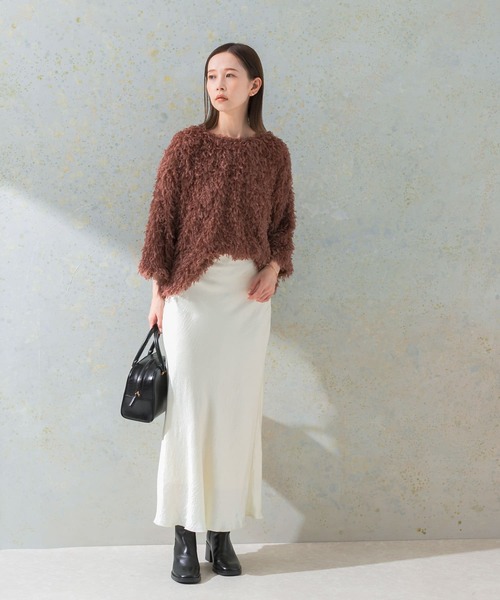 URBAN RESEARCH ROSSO WOMEN（アーバンリサーチ　ロッソ）の「サテンバイアススカート（スカート・レディース・アイボリー/ピンク系その他・FREE）」の6枚目の写真