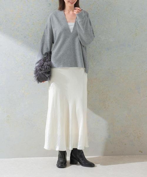 URBAN RESEARCH ROSSO WOMEN（アーバンリサーチ　ロッソ）の「サテンバイアススカート（スカート・レディース・アイボリー/ピンク系その他・FREE）」の10枚目の写真