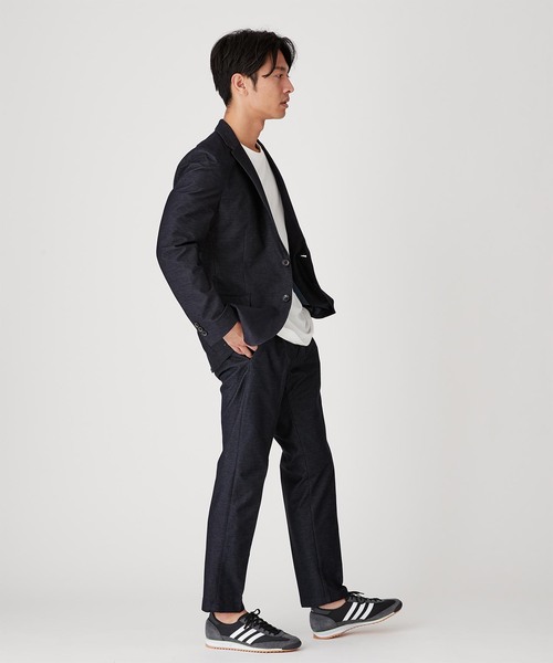 【セール】インレイデニムスラックス（スラックス）｜B.C STOCK（ベーセーストック）