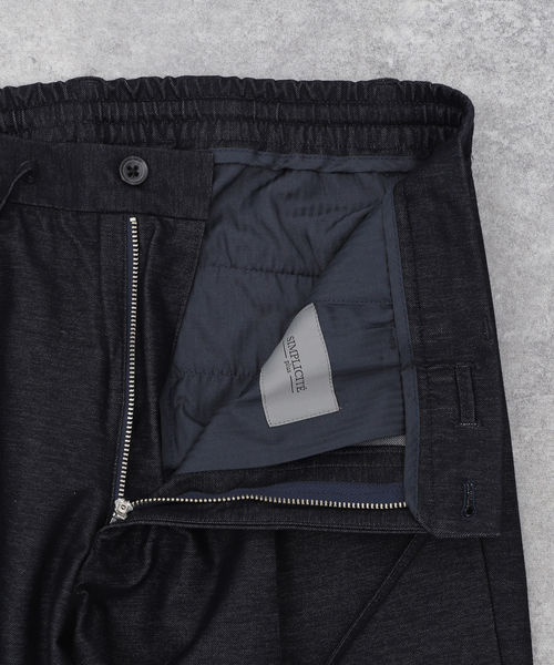 【セール】インレイデニムスラックス（スラックス）｜B.C STOCK（ベーセーストック）