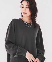 XTFMT05J3 ロゴ入り クロップド丈 スウェット