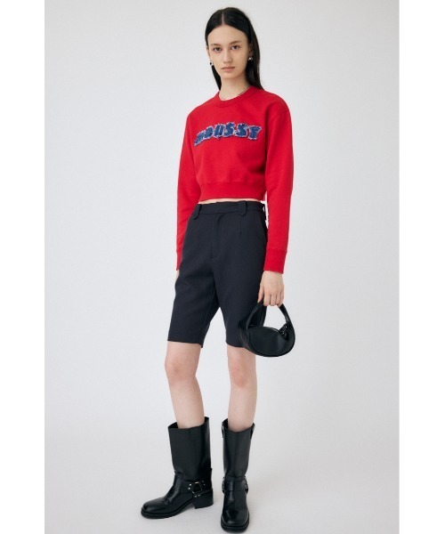 MOUSSY（マウジー）の「PATCH DENIM MOUSSY プルオーバー（スウェット・レディース・ホワイト/ブラック/杢グレー/レッド・FREE）」の17枚目の写真