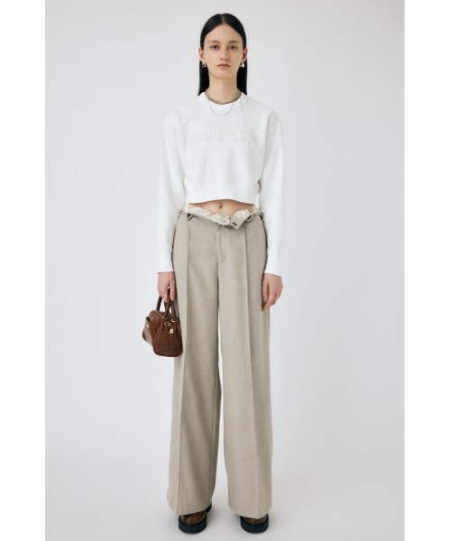 MOUSSY（マウジー）の「PATCH DENIM MOUSSY プルオーバー（スウェット・レディース・ホワイト/ブラック/杢グレー/レッド・FREE）」の13枚目の写真