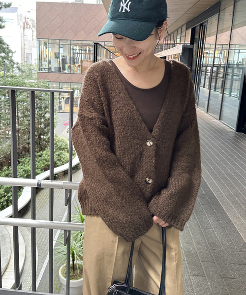 TRICOTS JEAN MARC/トリコット ジーン マルク】前開きカーディガン  