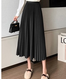 プリーツロングスカート