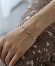 BLUEEAST | ハートパールステーションブレスレット(ブレスレット)