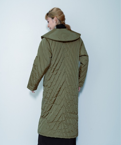 DOLLUPOOPS（ドールアップウップス）の「ビッグカラーキルティングアウター（その他アウター・レディース・カーキ/ブラック・38）」の22枚目の写真