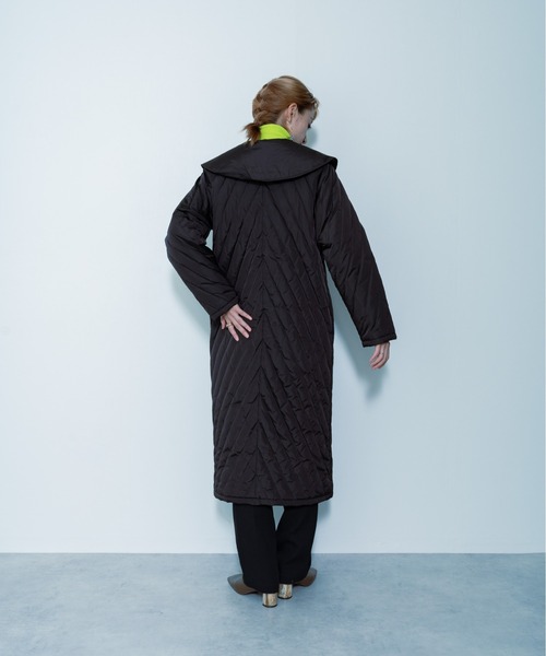 DOLLUPOOPS（ドールアップウップス）の「ビッグカラーキルティングアウター（その他アウター・レディース・カーキ/ブラック・38）」の14枚目の写真