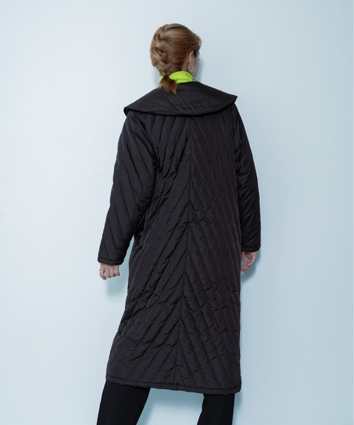 DOLLUPOOPS（ドールアップウップス）の「ビッグカラーキルティングアウター（その他アウター・レディース・カーキ/ブラック・38）」の5枚目の写真