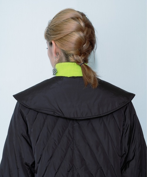 DOLLUPOOPS（ドールアップウップス）の「ビッグカラーキルティングアウター（その他アウター・レディース・カーキ/ブラック・38）」の10枚目の写真