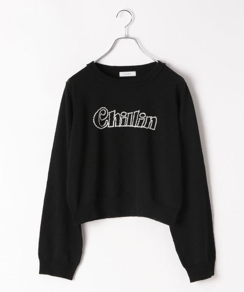 PAGEBOY（ページボーイ）の「ブークレーロゴシシュウニット（ニット/セーター・レディース・オフホワイト/ブラック/ネイビー・FREE）」の19枚目の写真