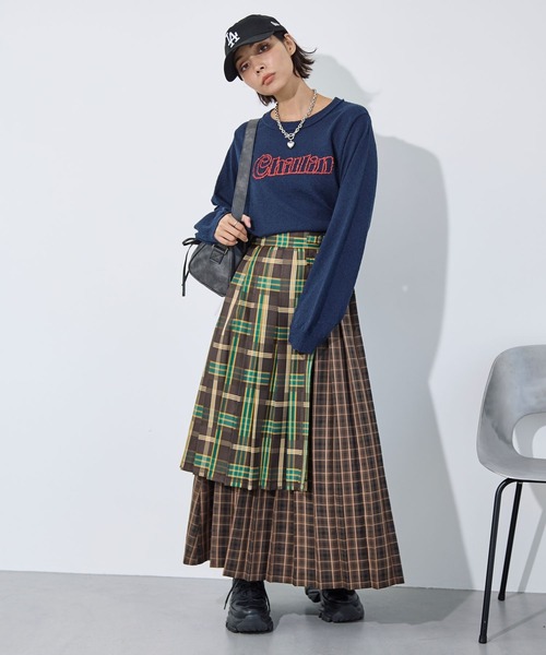 PAGEBOY（ページボーイ）の「ブークレーロゴシシュウニット（ニット/セーター・レディース・オフホワイト/ブラック/ネイビー・FREE）」の13枚目の写真