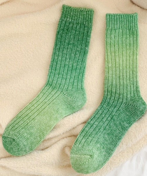 mosox(モソックス)の「【mosox】タイダイソックス(ソックス/靴下・レディース・グレー/その他1/その他2/その他3/グリーン・FREE)」の3枚目の写真