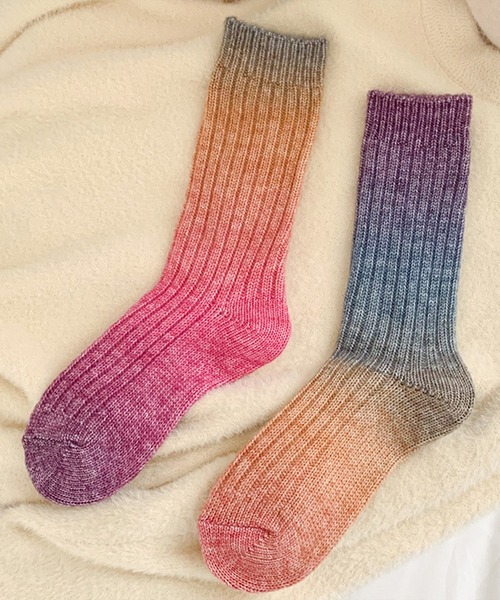 mosox(モソックス)の「【mosox】タイダイソックス(ソックス/靴下・レディース・グレー/その他1/その他2/その他3/グリーン・FREE)」の6枚目の写真