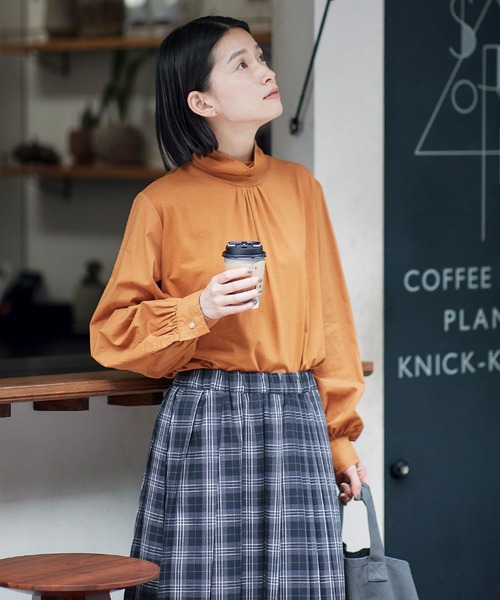 セール】サニークラウズ 袖だけブラウスタートル〈レディース〉（T