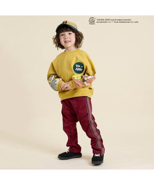 Tom＆Jerry（トムアンドジェリー）の「トムとジェリーコラボ　トレーナー（スウェット・キッズ・アイボリー/チャコール/イエロー/パープル・80/90/100/110/120/130/140）」の7枚目の写真
