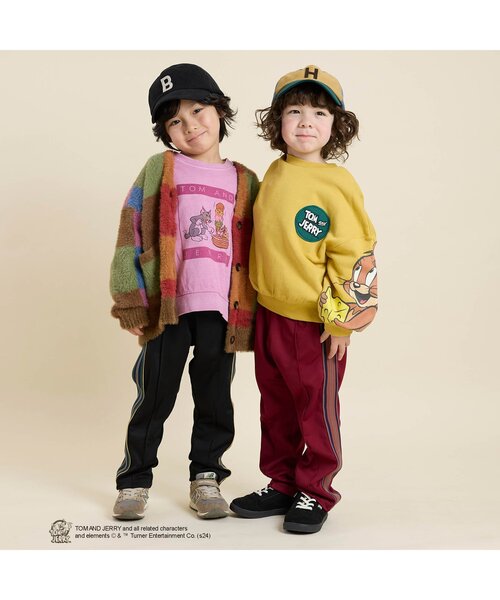 Tom＆Jerry（トムアンドジェリー）の「トムとジェリーコラボ　トレーナー（スウェット・キッズ・アイボリー/チャコール/イエロー/パープル・80/90/100/110/120/130/140）」の8枚目の写真