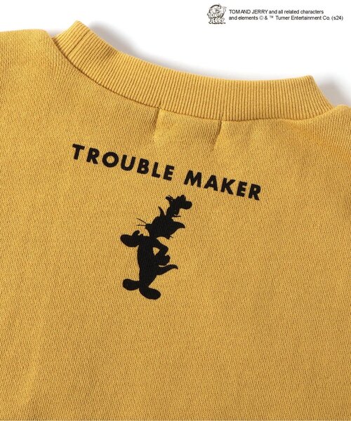 Tom＆Jerry（トムアンドジェリー）の「トムとジェリーコラボ　トレーナー（スウェット・キッズ・アイボリー/チャコール/イエロー/パープル・80/90/100/110/120/130/140）」の12枚目の写真