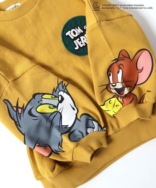 Tom＆Jerry（トムアンドジェリー）の「トムとジェリーコラボ　トレーナー（スウェット・キッズ・アイボリー/チャコール/イエロー/パープル・80/90/100/110/120/130/140）」の13枚目の写真