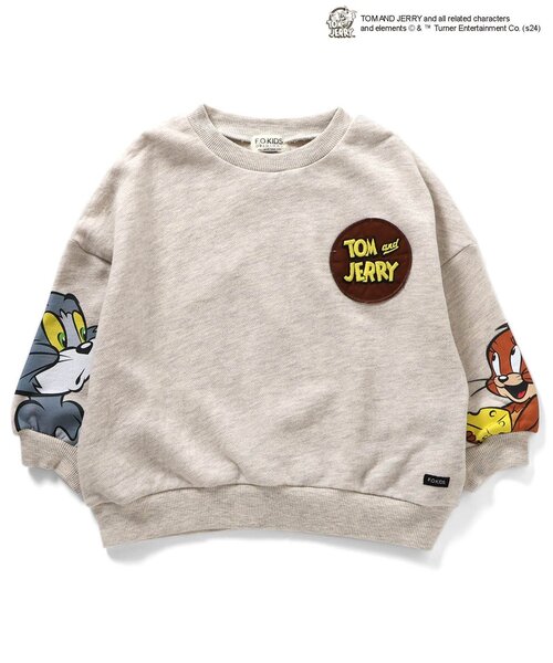 Tom＆Jerry（トムアンドジェリー）の「トムとジェリーコラボ　トレーナー（スウェット・キッズ・アイボリー/チャコール/イエロー/パープル・80/90/100/110/120/130/140）」の16枚目の写真