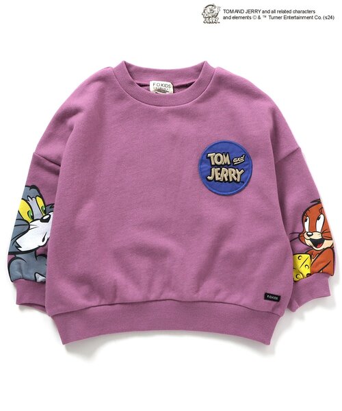 Tom＆Jerry（トムアンドジェリー）の「トムとジェリーコラボ　トレーナー（スウェット・キッズ・アイボリー/チャコール/イエロー/パープル・80/90/100/110/120/130/140）」の17枚目の写真