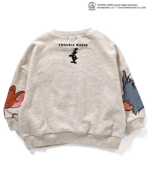 Tom＆Jerry（トムアンドジェリー）の「トムとジェリーコラボ　トレーナー（スウェット・キッズ・アイボリー/チャコール/イエロー/パープル・80/90/100/110/120/130/140）」の20枚目の写真