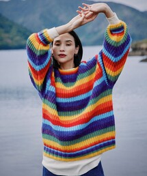 Freada | Freada/フリーダ レインボー オーバーサイズ ニット(ニット/セーター)