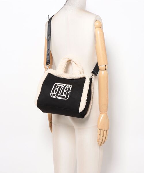 GYDA（ジェイダ）の「【GYDA/ジェイダ】 FAKE MOUTON SERIES フェイクムートンバッグ（ハンドバッグ・レディース・キャメル/ブラック・FREE）」の6枚目の写真