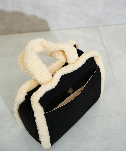 GYDA（ジェイダ）の「【GYDA/ジェイダ】 FAKE MOUTON SERIES フェイクムートンバッグ（ハンドバッグ・レディース・キャメル/ブラック・FREE）」の16枚目の写真