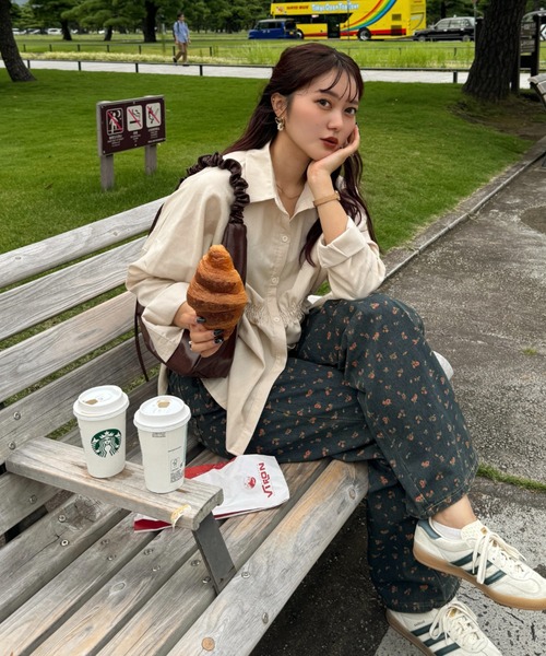 efill（エフィル）の「ウエストマーク ブラウス シャツ（シャツ/ブラウス・レディース・ベージュ・FREE）」の8枚目の写真