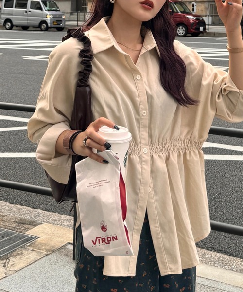 efill（エフィル）の「ウエストマーク ブラウス シャツ（シャツ/ブラウス・レディース・ベージュ・FREE）」の13枚目の写真